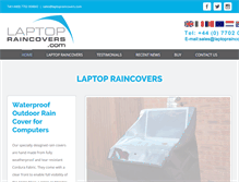 Tablet Screenshot of laptopraincovers.com